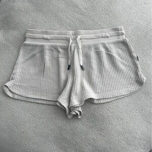 Feat TreeCell Cream Waffle Knit Shorts